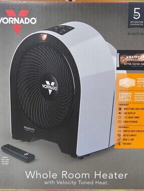 NEW Vornado -  Velocity 5R+ Indoor Heater Cool Gray Gray